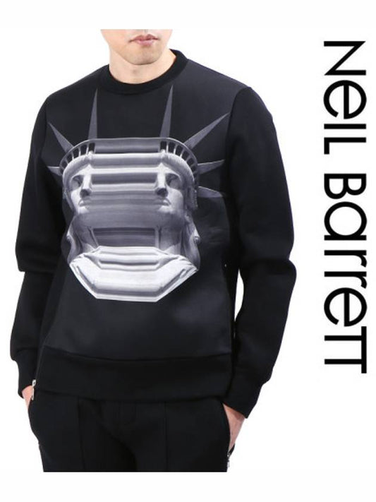 Neoprene Sweatshirt Black - NEIL BARRETT - BALAAN 2