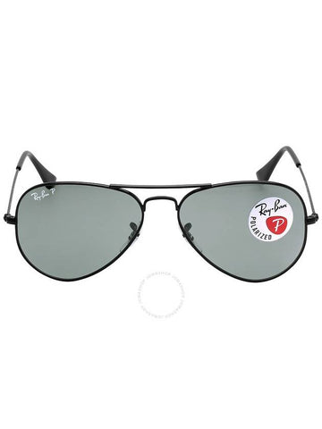 Ray Ban Aviator Classic Polarized Green Unisex Sunglasses RB3025 002/58 55 - RAY-BAN - BALAAN 1