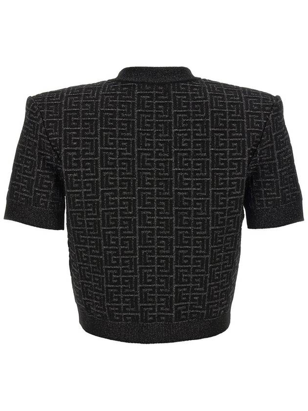 Balmain 'Monogram' Cropped Cardigan - BALMAIN - BALAAN 2