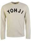 Yohji Off-White Yohji Letters Long Sleeve T-Shirt - Y-3 - BALAAN 1