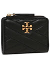 Chevron Half Wallet Black - TORY BURCH - BALAAN 2