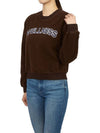 Sherpa Fleece Crew Neck Sweatshirt Brown - SPORTY & RICH - BALAAN 8