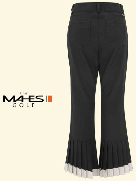 Orange Label Siwon Material Bootcut Pleated Pants Women s Black GPW8151 - MAHES - BALAAN 2