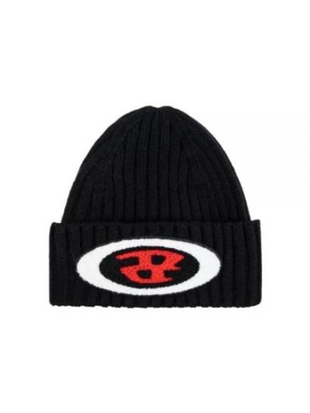 Intarsia C Logo Beanie Black - DIESEL - BALAAN 2