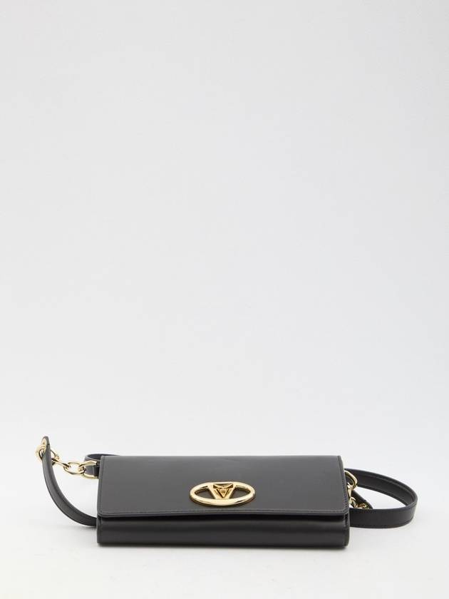 Garavani Logo Plaque Cross Bag Black - VALENTINO - BALAAN 4