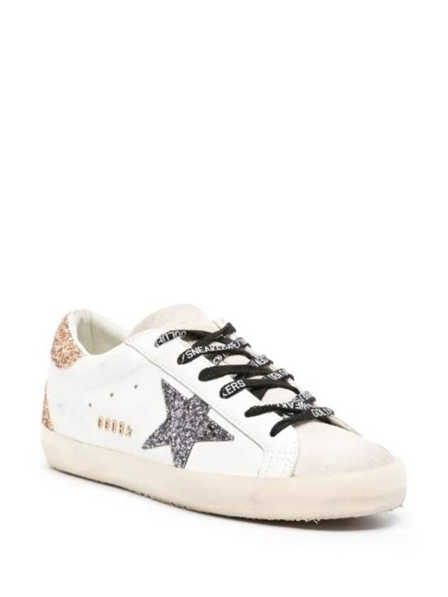 Super-Star Glittered Sneakers White - GOLDEN GOOSE - BALAAN 3