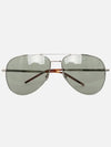 Metal Sunglasses Gray - SAINT LAURENT - BALAAN.