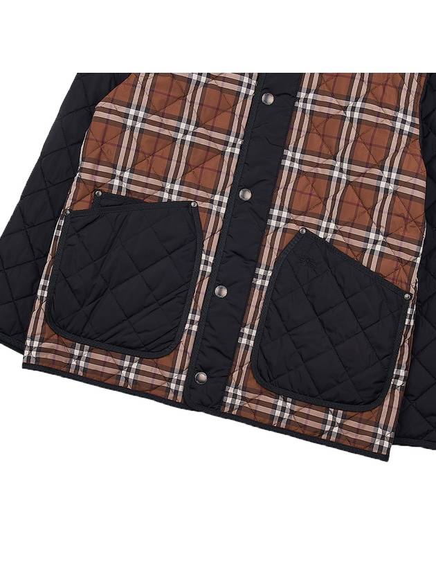 Vintage Check Quilted Jacket Brown - BURBERRY - BALAAN 7