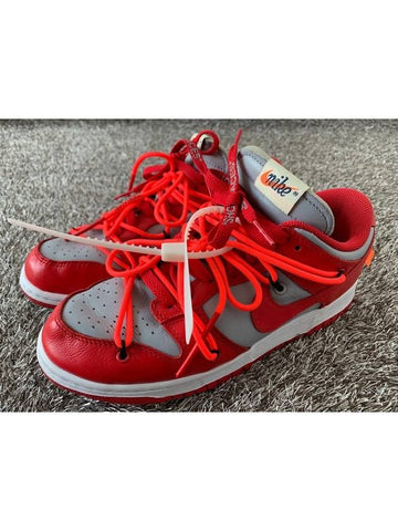 X Off White Dunk Low University Red 6 5 255 - NIKE - BALAAN 1