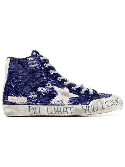 Francy High Top Sneakers Blue - GOLDEN GOOSE - BALAAN 2