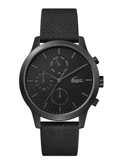 Dial 42mm Leather Watch Black - LACOSTE - BALAAN 2