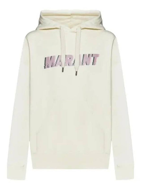 Miley Logo Cotton Hoodie Ivory - ISABEL MARANT - BALAAN 2