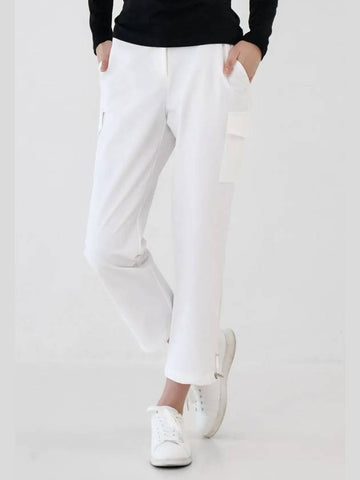 Women s fit two way cargo pants white - GOXO - BALAAN 1