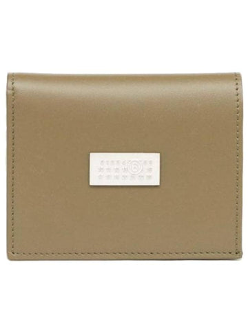 Numeric Smooth Leather Compact Card Wallet Green - MAISON MARGIELA - BALAAN 1