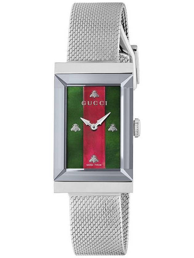 G Frame Mesh Band Metal Watch Silver - GUCCI - BALAAN 1