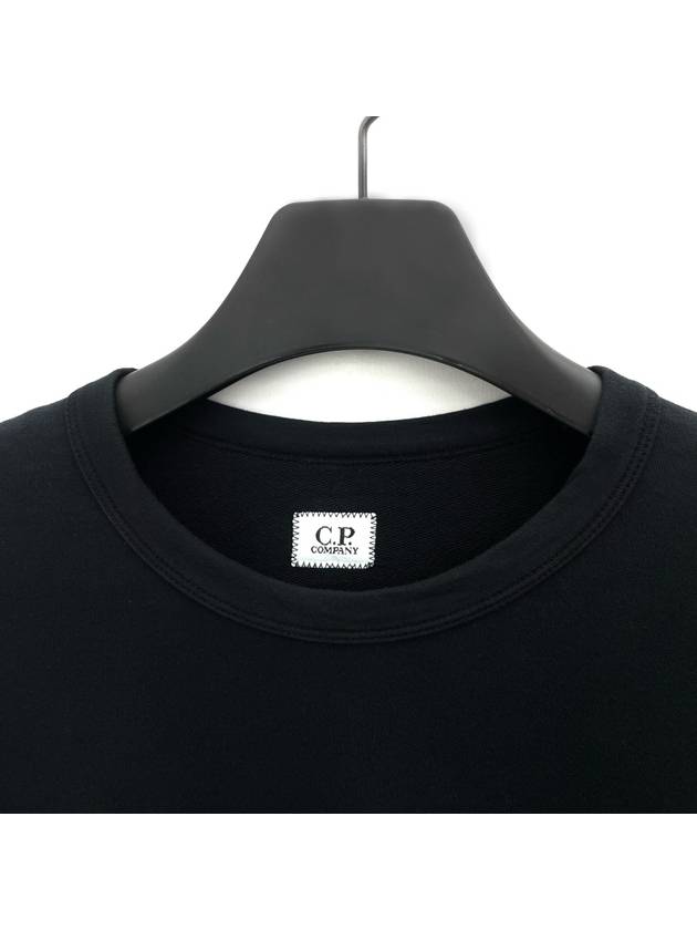 Lens Wappen Cotton Sweatshirt Black - CP COMPANY - BALAAN 4