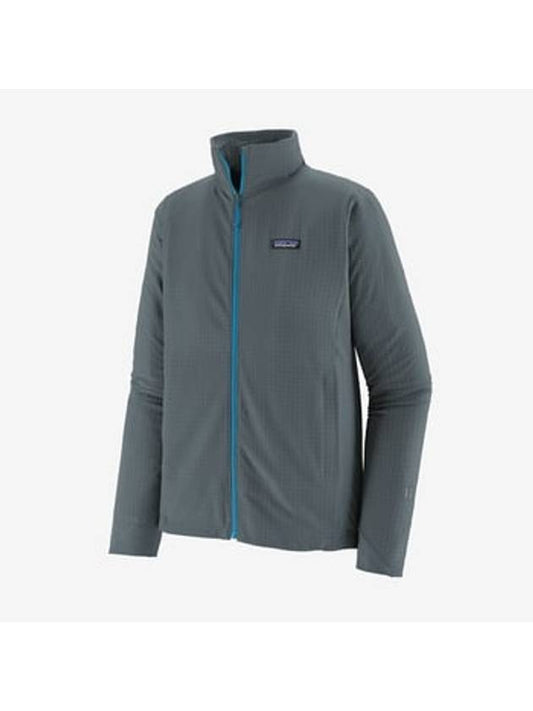 Logo Patch High Neck Zip Up Jacket Grey - PATAGONIA - BALAAN 2