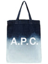 Bleached Denim Tote Bag Blue - A.P.C. - BALAAN 6