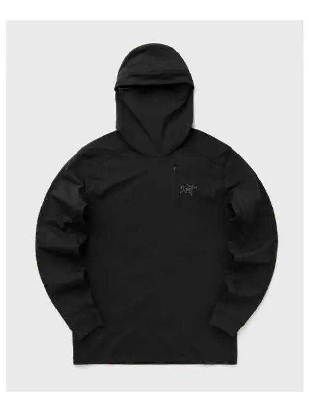 Rho LT Hooded Long Sleeve T-Shirt Black - ARC'TERYX - BALAAN 2