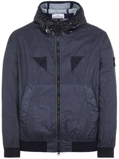 Wappen Patch Nylon Hooded Jacket Navy - STONE ISLAND - BALAAN 2