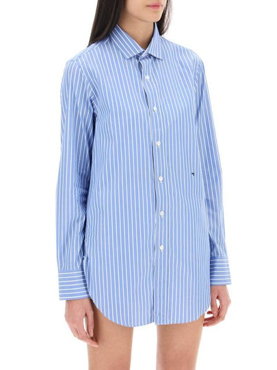 striped poplin shirt - HOMMEGIRLS - BALAAN 2