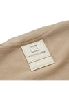 Men's Leather Patch Crew Neck Wool Sweat Knit Beige W231KN03502E - WOOYOUNGMI - BALAAN 6