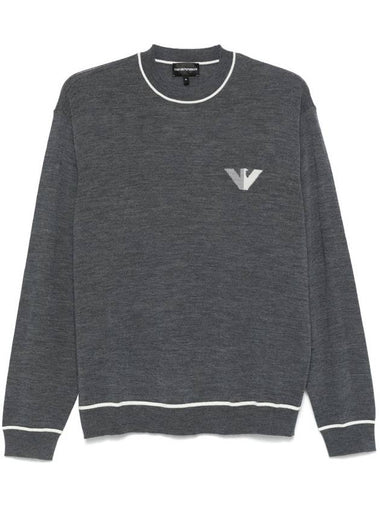 Emporio Armani Sweaters Grey - EMPORIO ARMANI - BALAAN 1