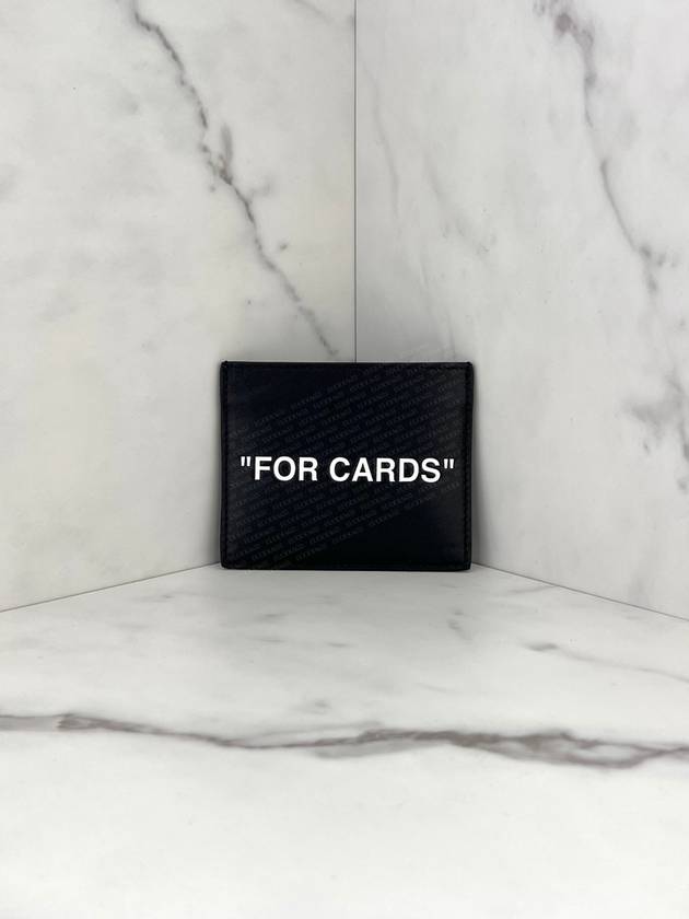 FOR CARDS printing card wallet black - OFF WHITE - BALAAN 9