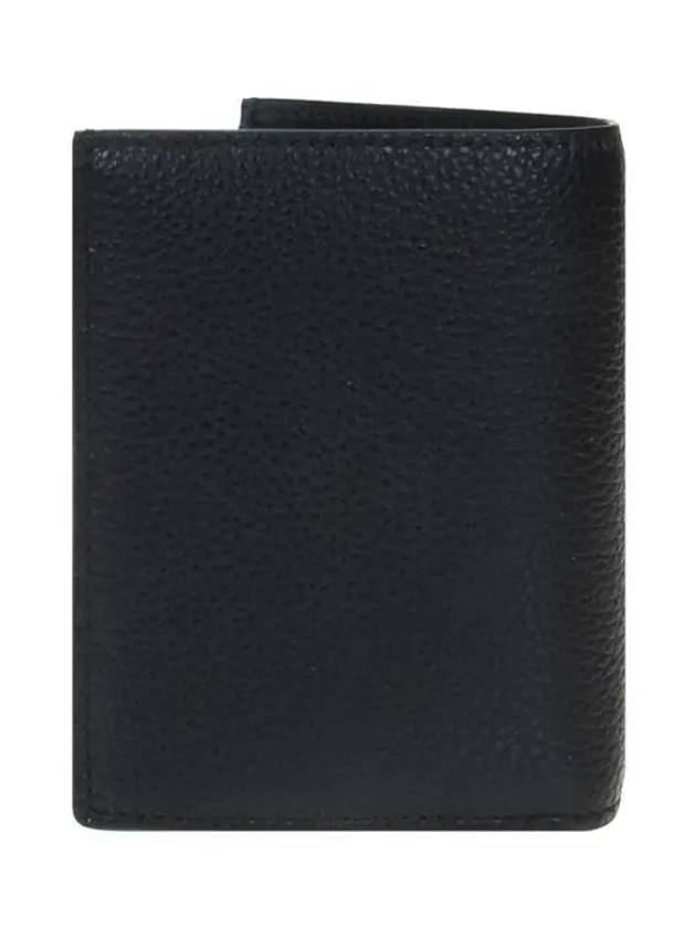 Metal Logo Grain Half Wallet Black - GIVENCHY - BALAAN 5