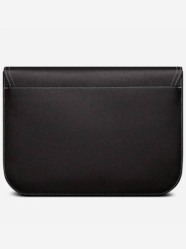 Saddle A4 Grained Calfskin Pouch Black - DIOR - BALAAN 5