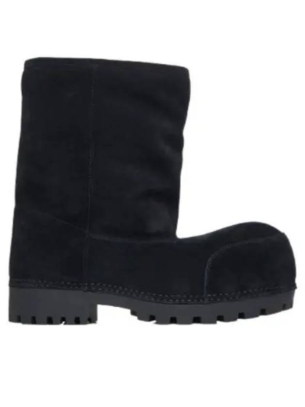 Suede Fur Winter Boots Black - BALENCIAGA - BALAAN 2