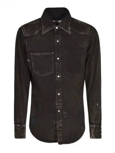 Maison Margiela Painting Washing Detail Denim Shirt 270665 - MAISON MARGIELA - BALAAN 1