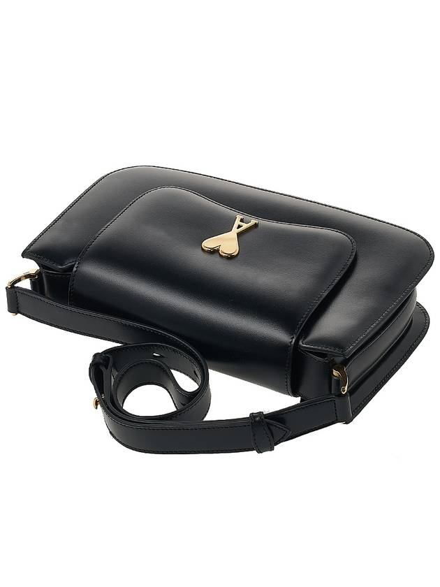 Heart Logo Flap Cross Bag Black - AMI - BALAAN 5