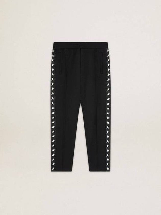 Side Star Logo Track Pants Black - GOLDEN GOOSE - BALAAN 2