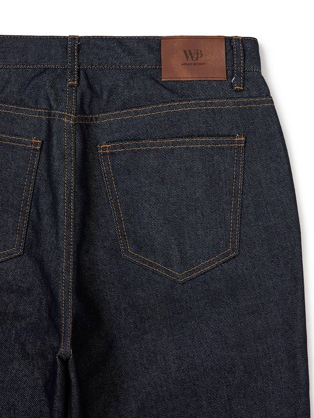 Semi-wide raw denim pants INDIGO - WEST GRAND BOULEVARD - BALAAN 5