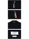 Men's Sustainable Classic Diagonal Wool Cardigan Navy - THOM BROWNE - BALAAN 6