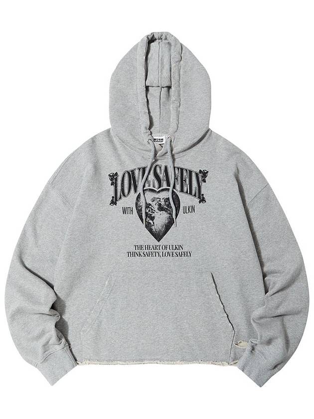 Destroyed Love Safety Hoodie Grey - ULKIN - BALAAN 2