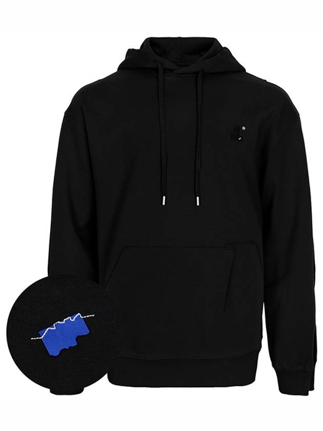 embroidery logo hood black - ADER ERROR - BALAAN 2