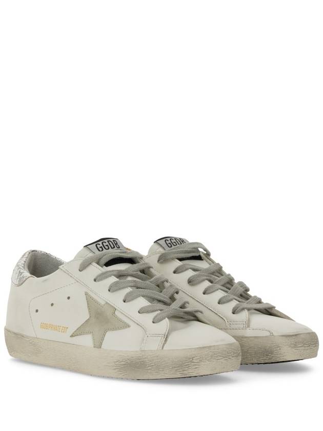 Silver Tab Super Star Low Top Sneakers White - GOLDEN GOOSE - BALAAN 4