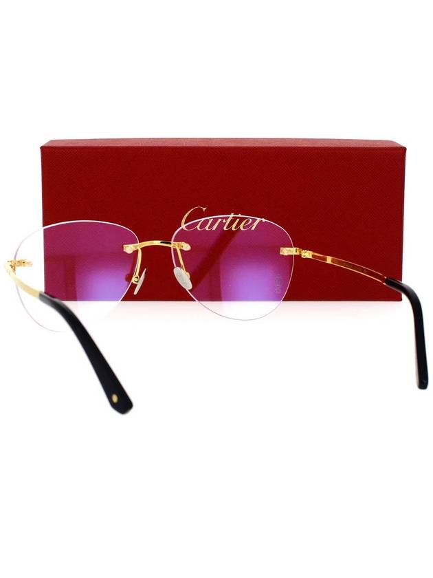 Eyewear Temple Gold Bridge Glasses - CARTIER - BALAAN 5