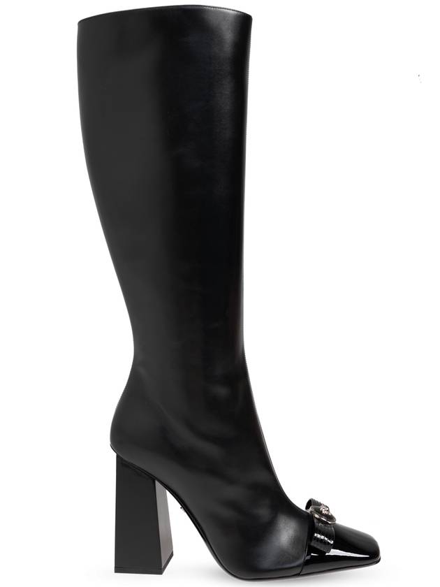 Versace Heeled Boots Gianni Ribbon, Women's, Black - VERSACE - BALAAN 1