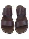 Lerins Vegetal Calfskin Slipper Dark Brown - CELINE - BALAAN 4