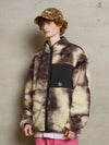 Reversible Fleece Jacket Beige Black - UNALLOYED - BALAAN 3