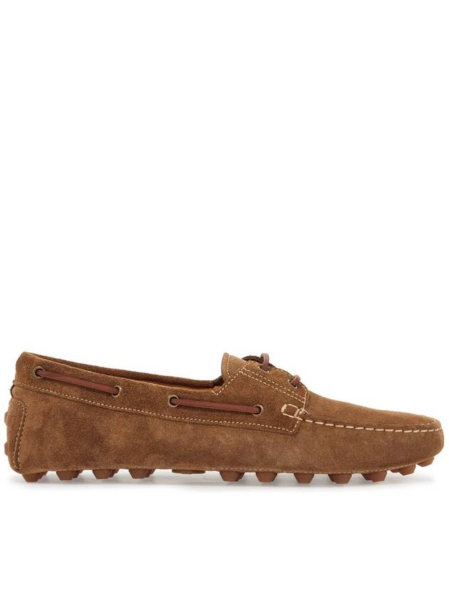 light walnut leather driving moccasin made in italy - TOD'S - BALAAN 1