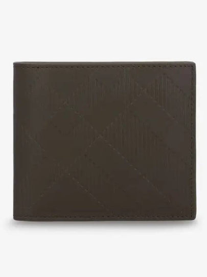 Check Foldable Half Wallet Green - BURBERRY - BALAAN 2