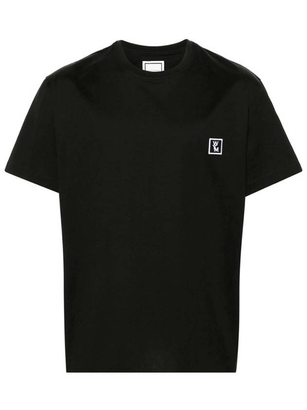 Back Logo Cotton Short Sleeve T-shirt Black - WOOYOUNGMI - BALAAN 2