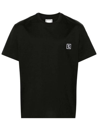 Back Logo Cotton Short Sleeve T-shirt Black - WOOYOUNGMI - BALAAN 2