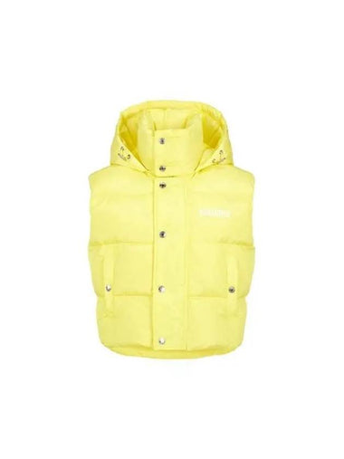 Women's Logo Print Duck Down Padded Vest Yellow 270043 - DSQUARED2 - BALAAN 1