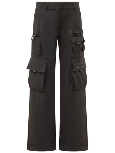 Straight Pants OWCF017S24FAB001 1010 Black - OFF WHITE - BALAAN 2