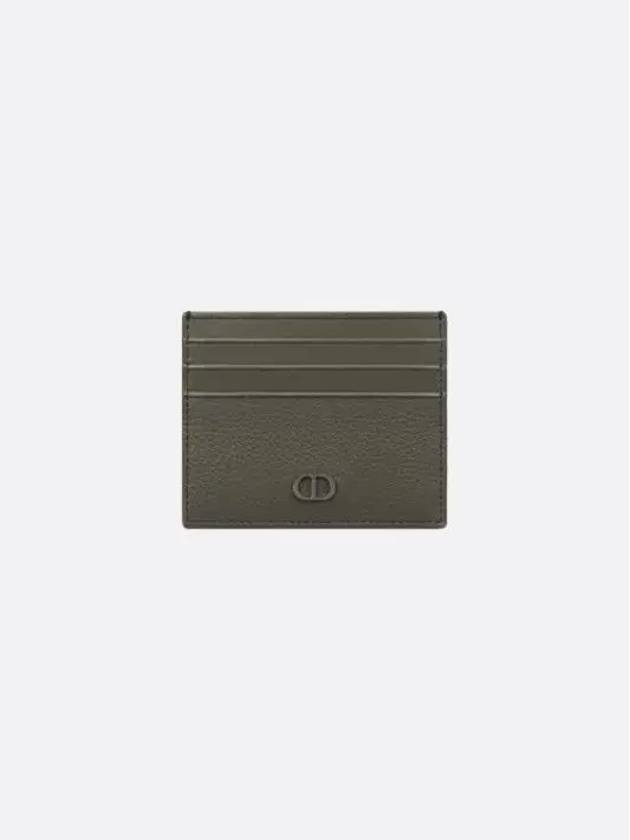 CD Icon Grained Calfskin Card Wallet Green - DIOR - BALAAN 2